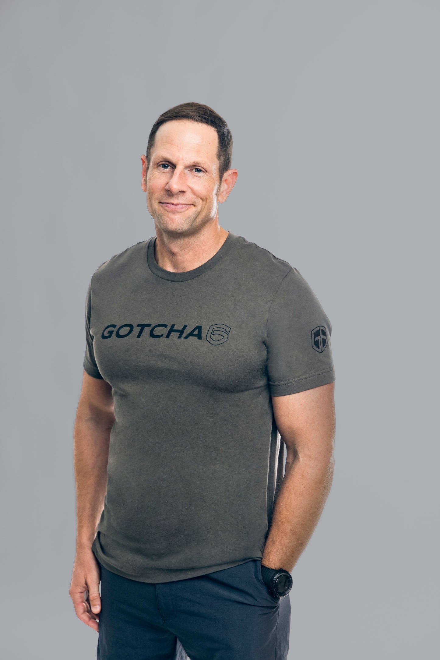 Gotcha 6 Gray Crew Neck T-Shirt