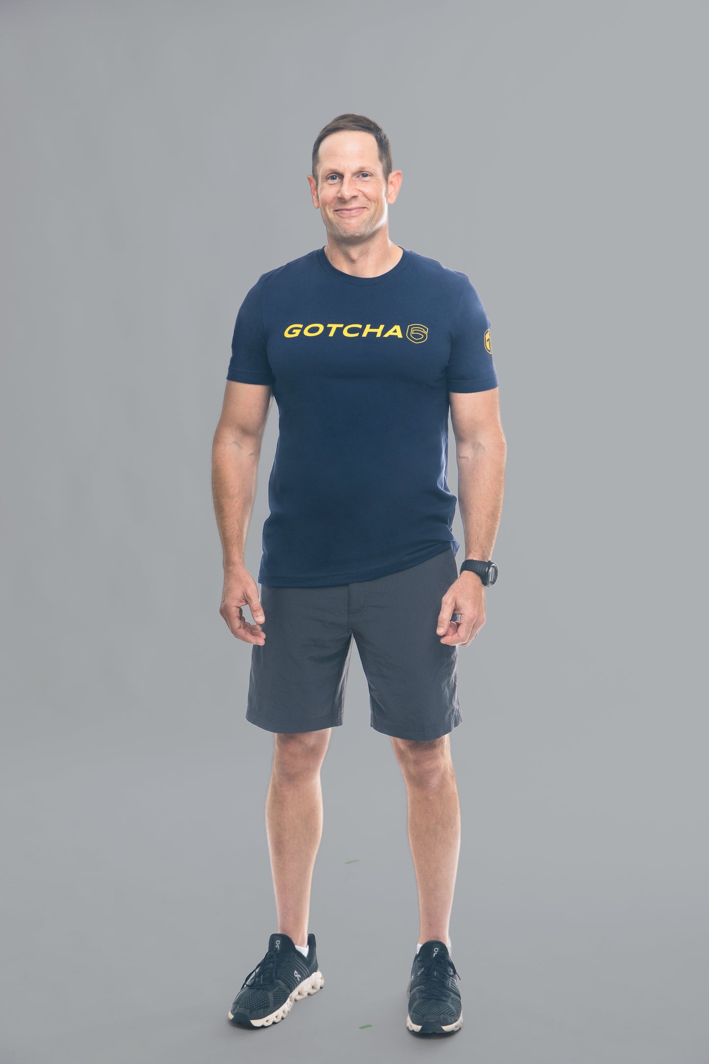 Gotcha 6 Navy Crew Neck T-Shirt