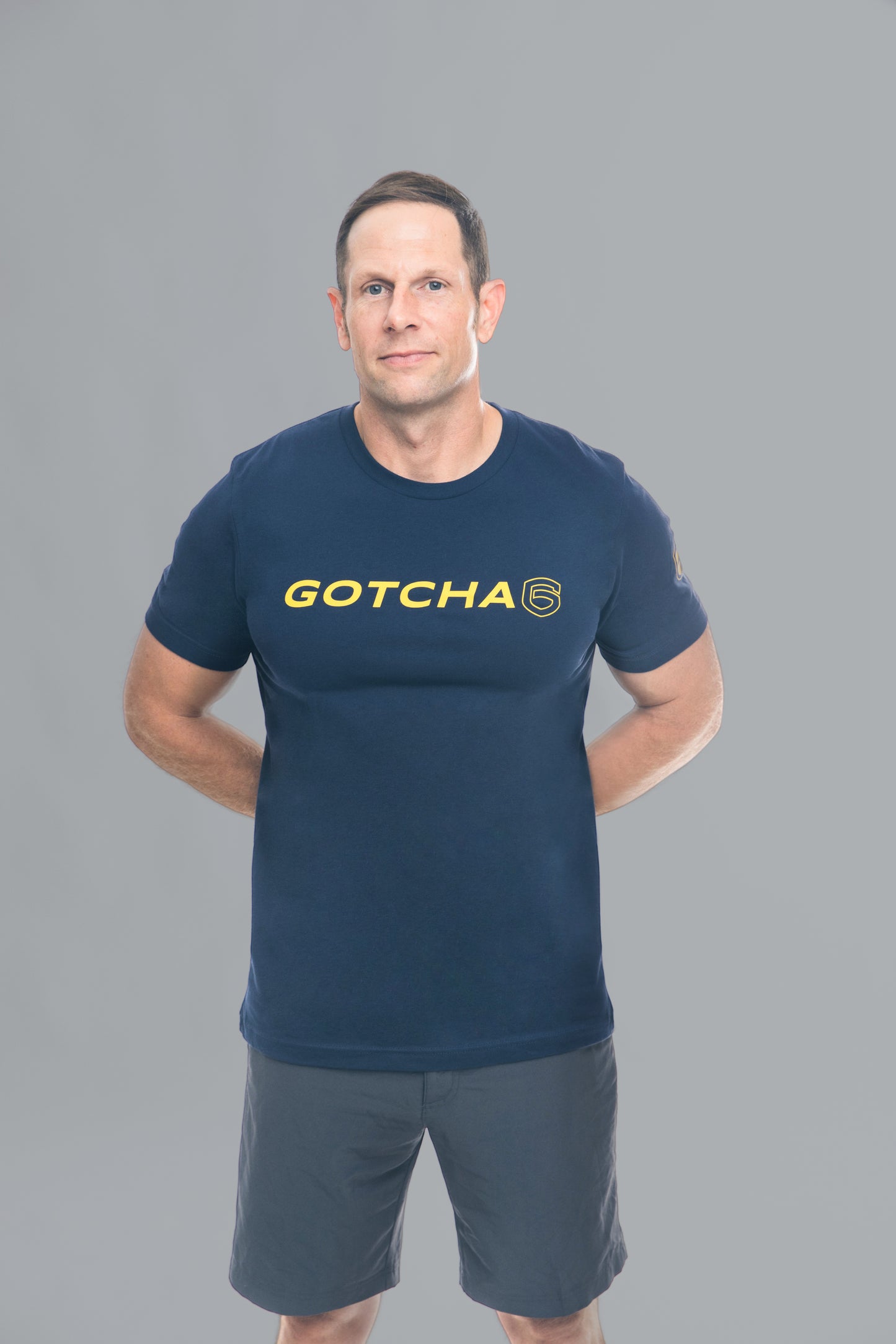 Gotcha 6 Navy Crew Neck T-Shirt