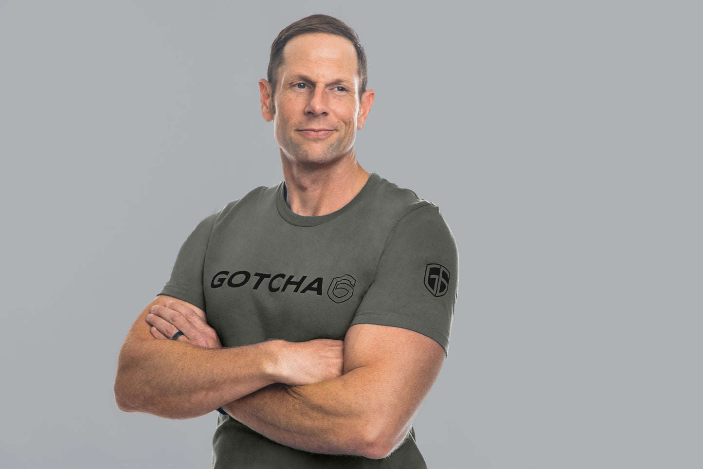 Gotcha 6 Olive Drab Crew Neck T-Shirt