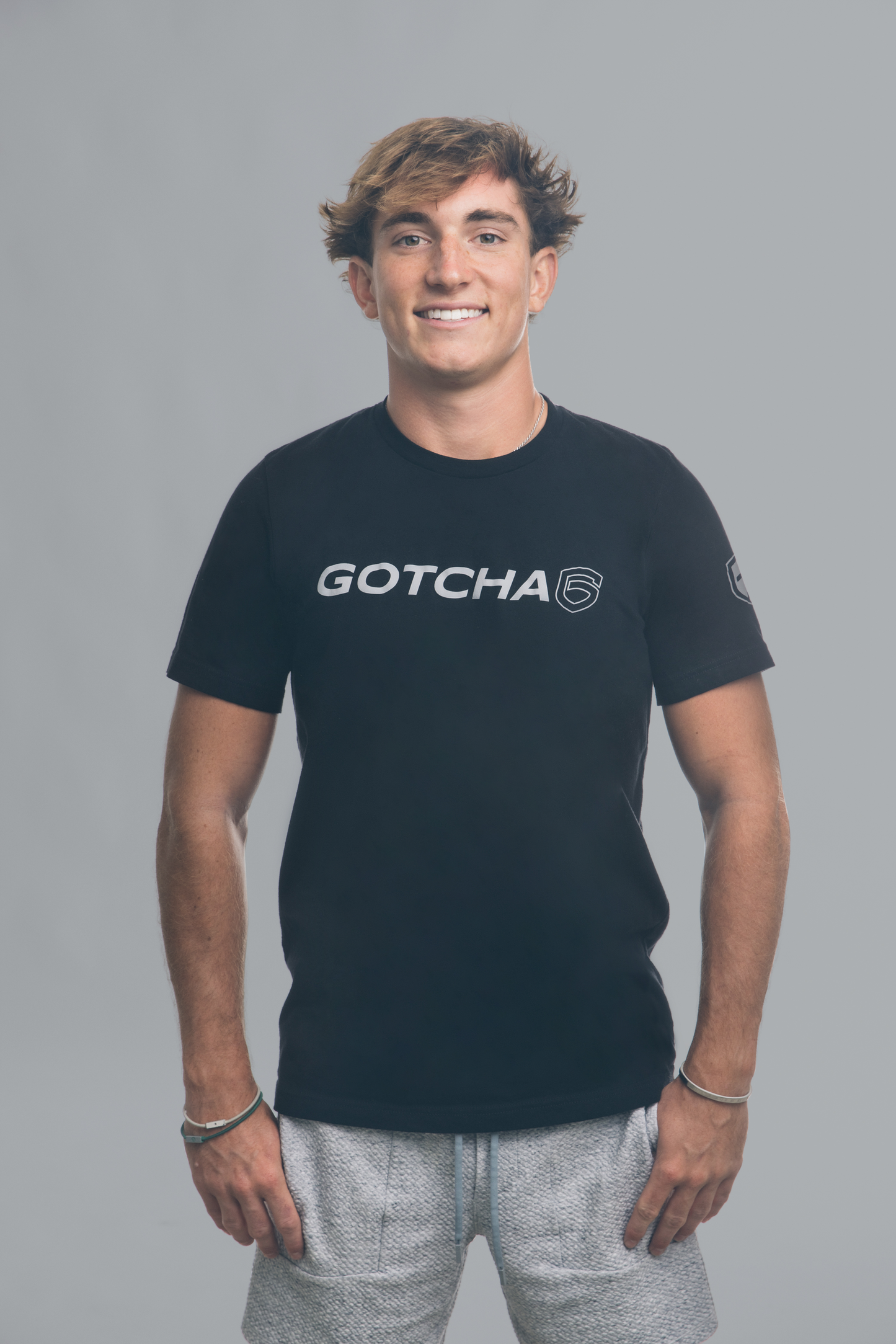 Gotcha 6 Black Crew Neck T-Shirt