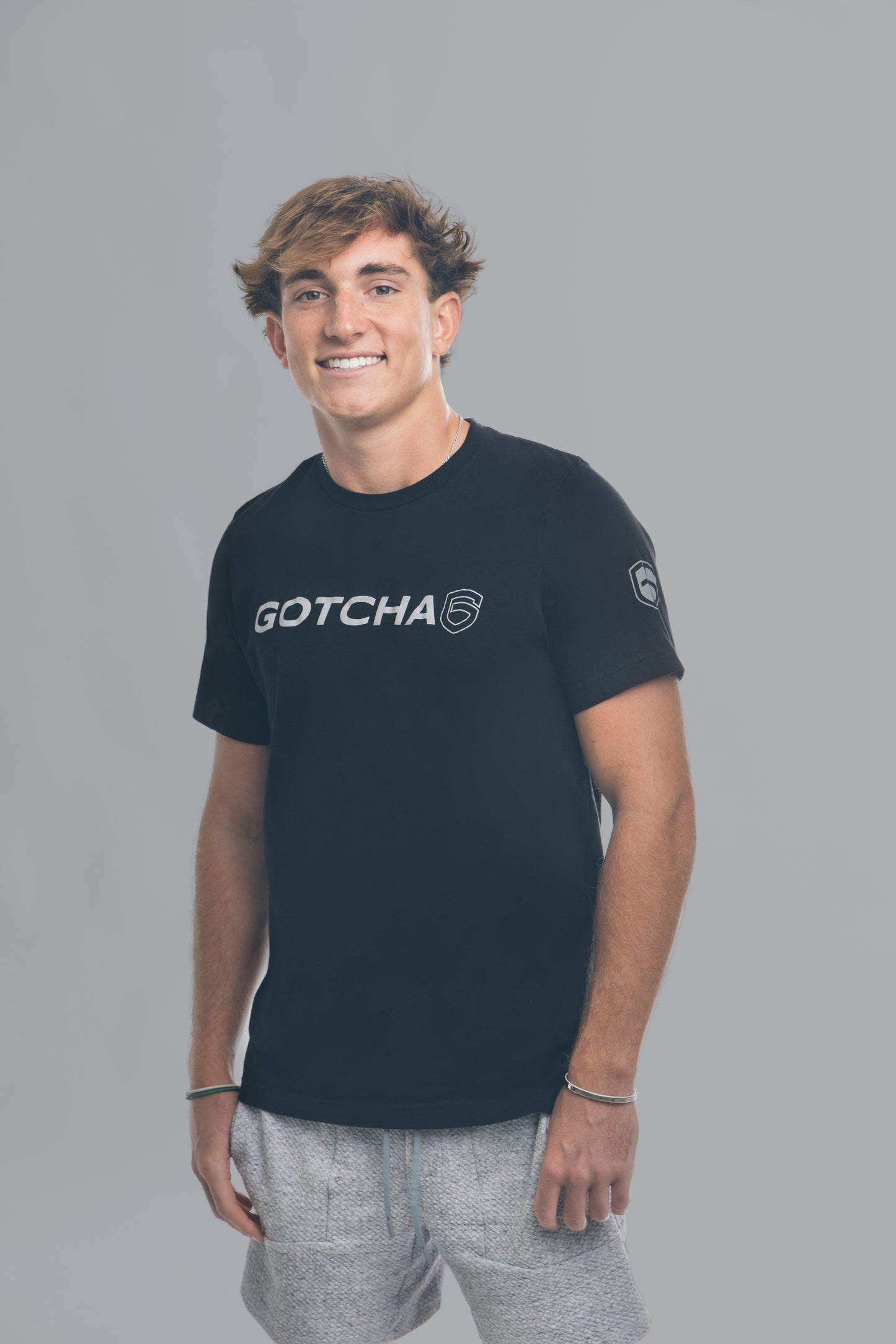 Gotcha 6 Black Crew Neck T-Shirt